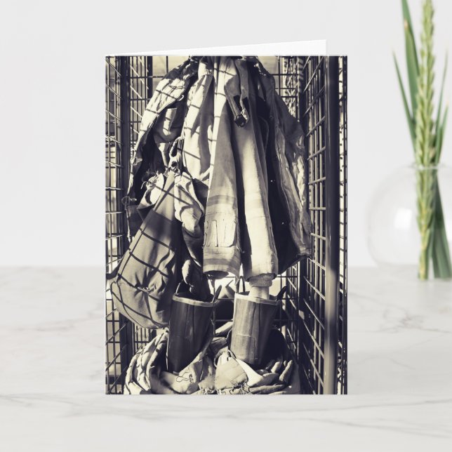 Cartão Fireman's uniform (Frente)