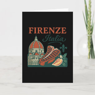 Cartão Firenze Itália Lembrança Florença Itália Comida E