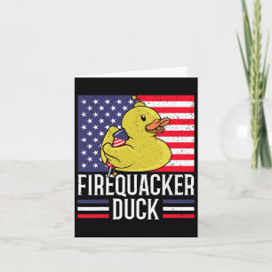 Cartão Firequacker Duck 4 De Julho Firecracker Independe