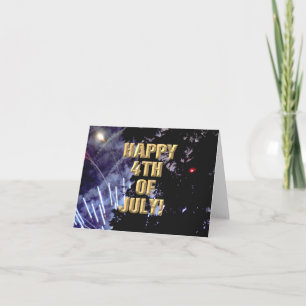 Cartão Fireworks 1 4 de julho
