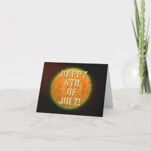 Cartão Fireworks 9 4 de julho