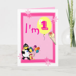 Cartão First Birthday