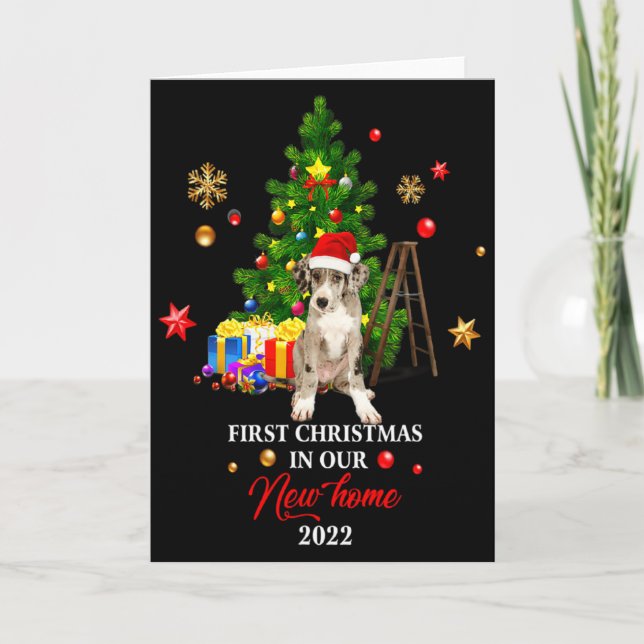 Cartão First Christmas In Our New Home Xmas Dalmatian T S (Frente)