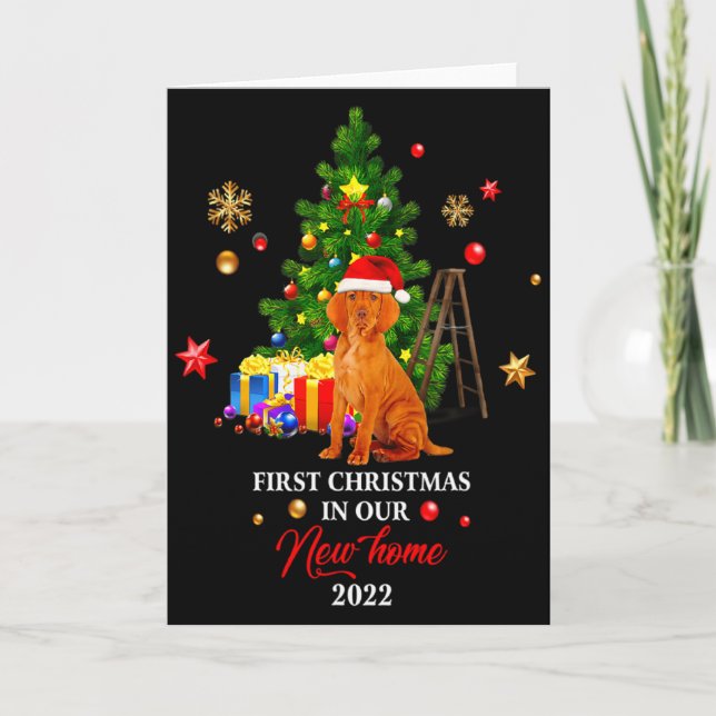 Cartão First Christmas In Our New Home Xmas Gift For Vizs (Frente)
