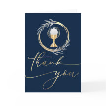 First Communion thank you Card