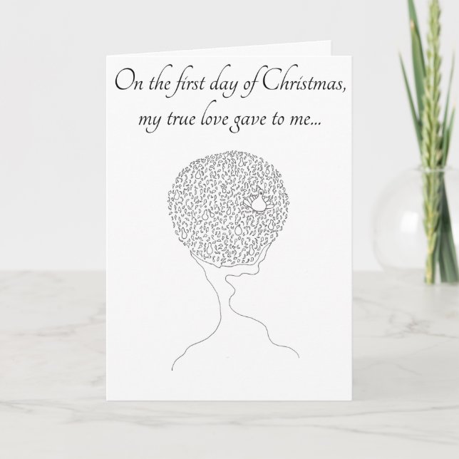 Cartão First Day of Christmas card (Frente)