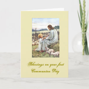 Cartão First Holy Communion - for Congratulations -