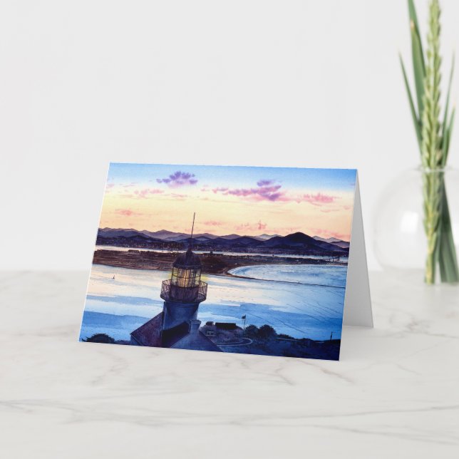 CARTÃO FIRST LIGHT, CABRILLO LIGHTHOUSE (Frente)