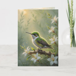 Cartão First Light Kin Hummingbird Greeting Card