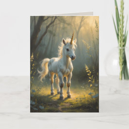 Cartão First Light Kin Unicorn Greeting Card