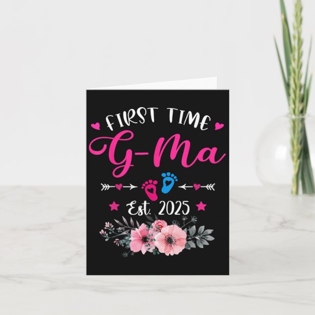 Cartão First Time G-ma 2025 Mother's Day Soon To Be Mom P (Frente)