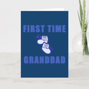 Cartão First Time Granddad Tshirts and Gifts