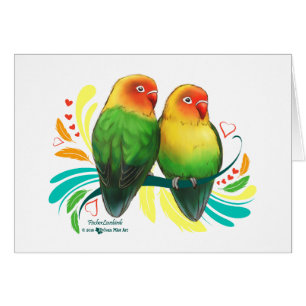 Cartão Fischer Lovebird