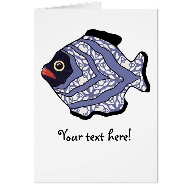 Cartão Fish-019 tropical (Frente)