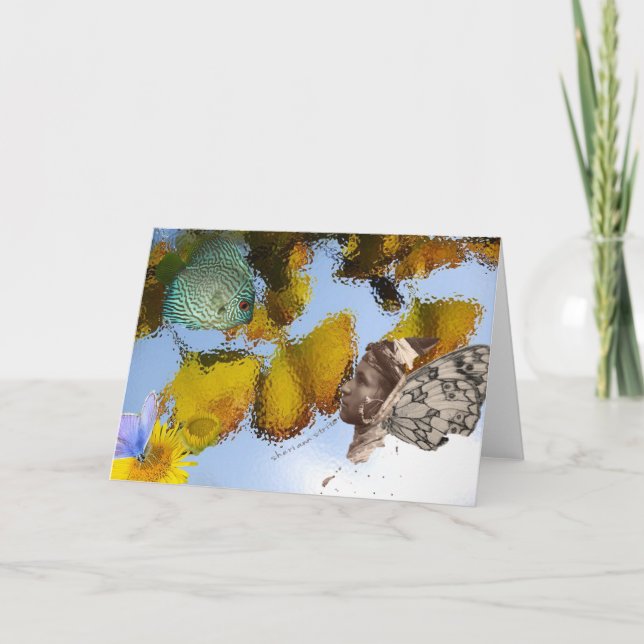 Cartão Fish & Faery Card (Frente)