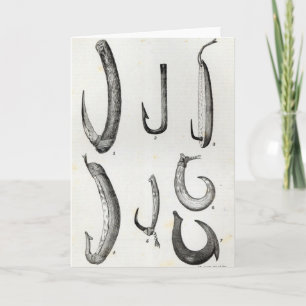 Cartão Fish-hooks of Prehistoric and Uncivilised