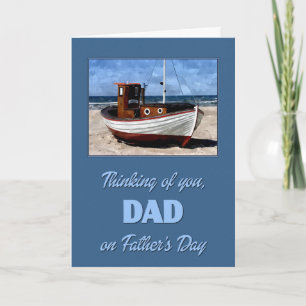 Cartão Fishing Boat Painting Father's Day