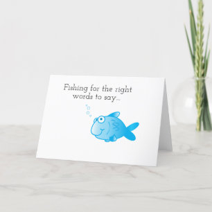 Cartão Fishing for Words Card