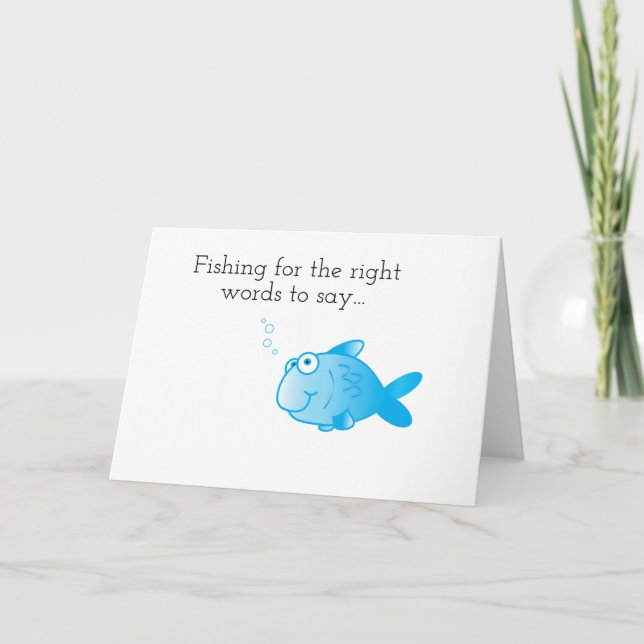 Cartão Fishing for Words Card (Frente)