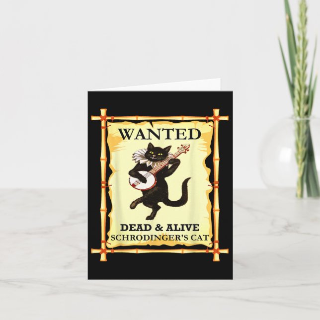 Cartão Física quântica de Schrodinger (Frente)