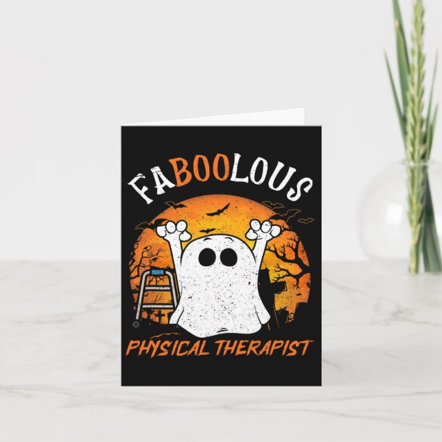 Cartão Fisioterapeuta Faboolous Fantasma Espiritismo de H (Frente)
