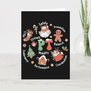 Cartão Fisioterapia Pt Esquadrão do Papai Noel Natal Fisi