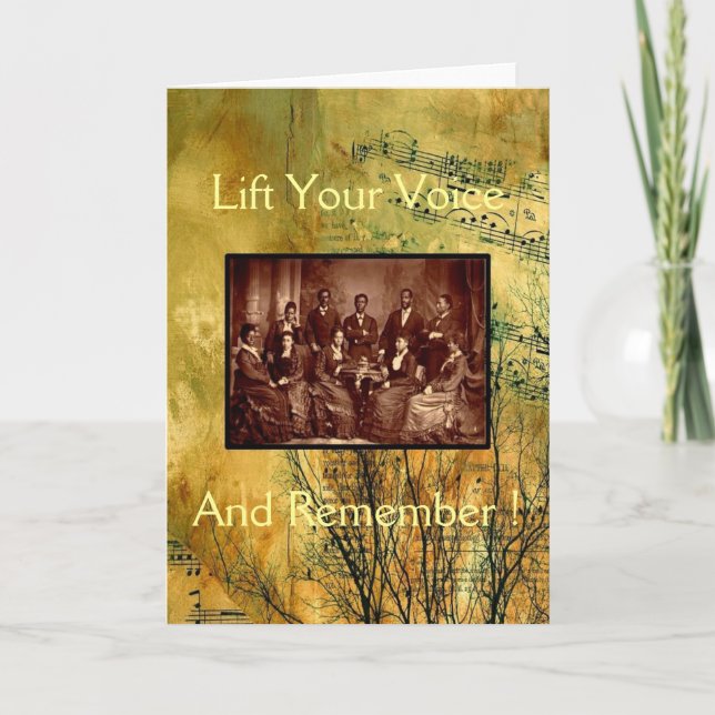 Cartão Fisk Jubilee Singers/ Wade Through the Water (Frente)