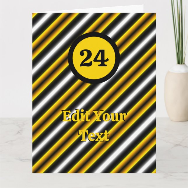 Cartão Fita-arco-íris branca-preta amarela (Frente)