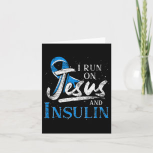 Cartão Fita Azul Que Eu Faço Em Jesus E Diabetes De Insul