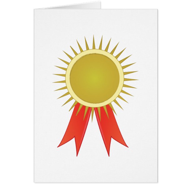 Cartão Fita do prêmio (Frente)