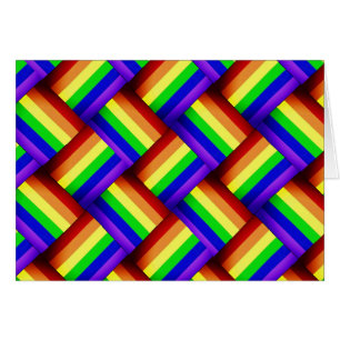 Cartão Fita Orgulho gay Rainbow Fita LGBT.