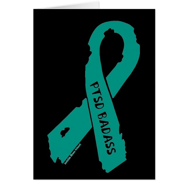 Cartão Fita rasgada/Badass...PTSD (Frente)