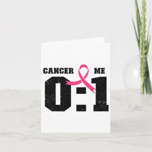 Cartão Fita Rosa de Consciência do Cancer da Mama - Cance