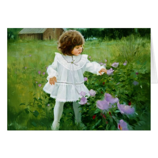 Cartão Fitas e rosas (Frente Horizontal)