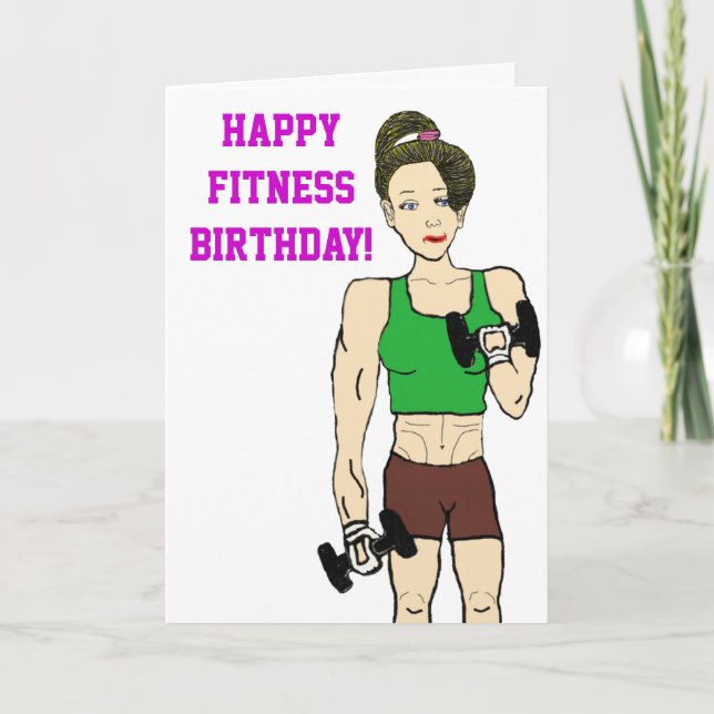 Cartão Fitness birthday (Frente)