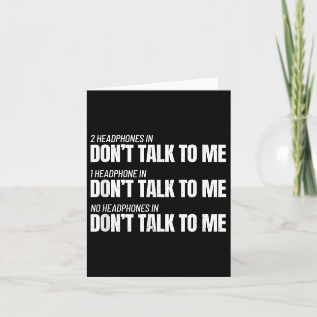 Cartão Fitness Meme - Don't Talk To Me At The Gym - Funny (Frente)