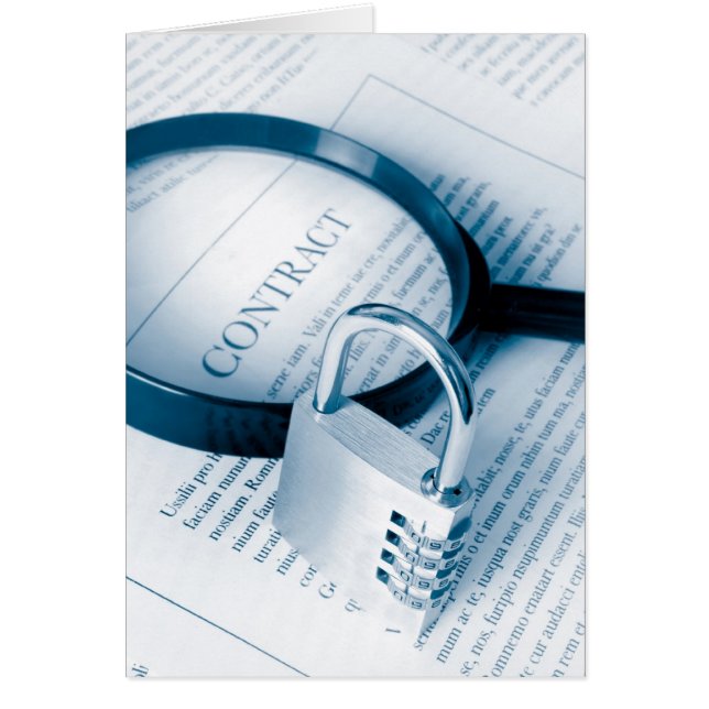 Cartão fixe o contrato (Frente)