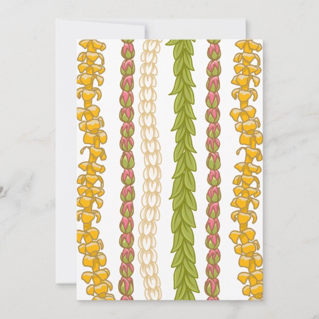 Cartão fixo Puakenikeni Lokelani Pikake Maile (Frente)