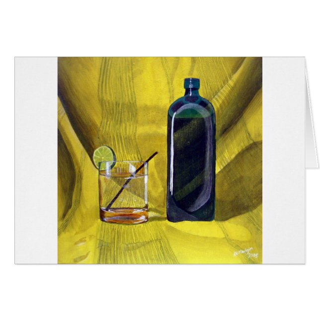 Cartão Fizz da gim (Frente Horizontal)