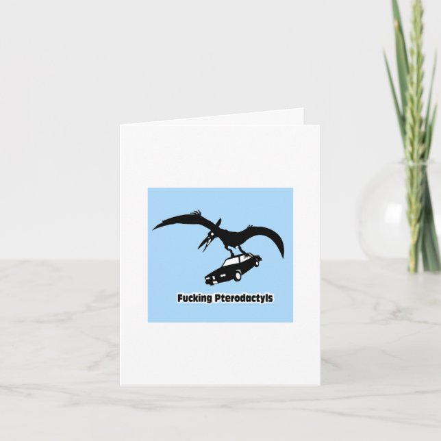 Cartão FKN Pterodactyl Greeting Card (Frente)