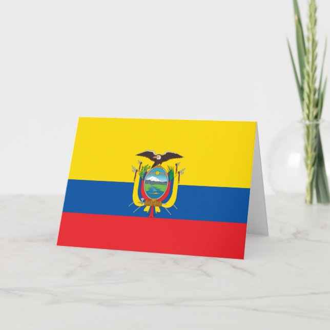 Cartão Flag of Ecuador (Frente)