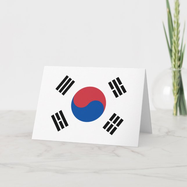 Cartão Flag of South Korea (ROK) (Frente)