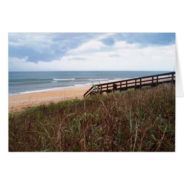 Cartão Flagler Beach Walkway (Frente Horizontal)
