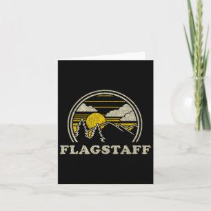 Cartão Flagstaff Arizona Az T Shirt Vintage Hiking Mounta