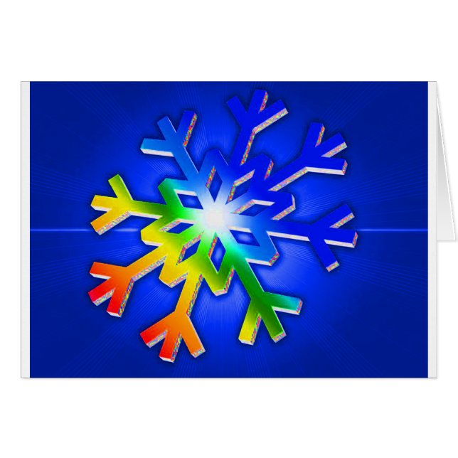 Cartão Flake do amor (Frente horizontal)