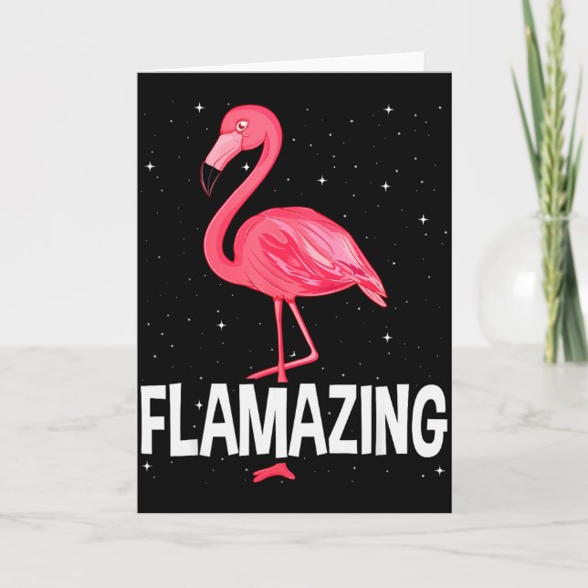 Cartão Flamazing Nk Flamingo Novelty Flamingo Lover Funny (Frente)