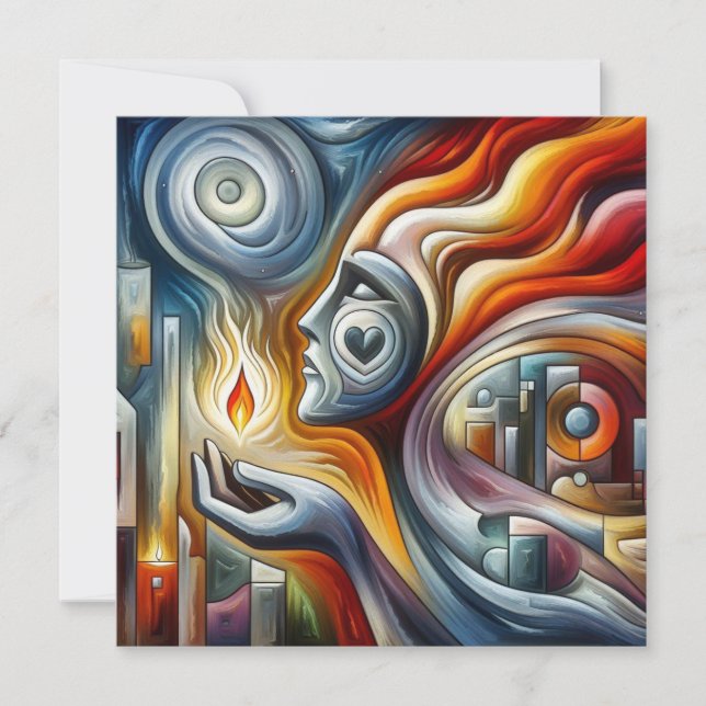 Cartão Flame Eterno da Esperança (Frente)