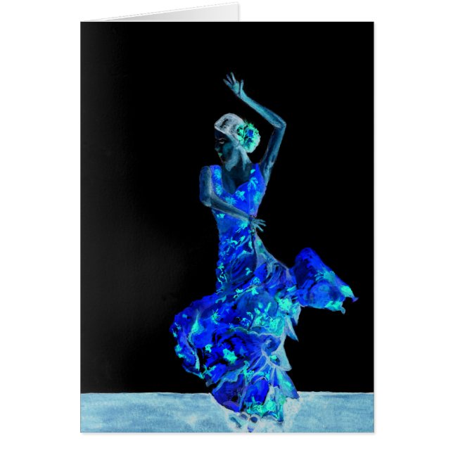 Cartão Flamenco. escuro (Frente)