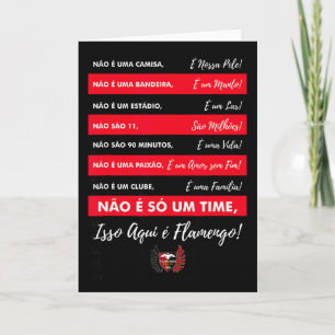 Cartão Flamengo Futebol - Camiseta Isso Aqui é Flamengo