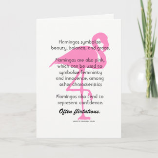 Cartão Flamingo